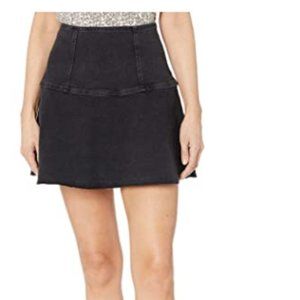 NWT Free People Highlands Black Denim Skirt